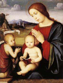 弗朗切斯科 弗朗西亞 Madonna and Child with the Infant St John the Baptist